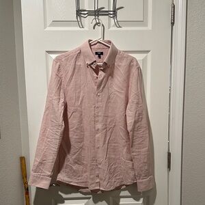 Express Light Pink Casual Button Down Shirt